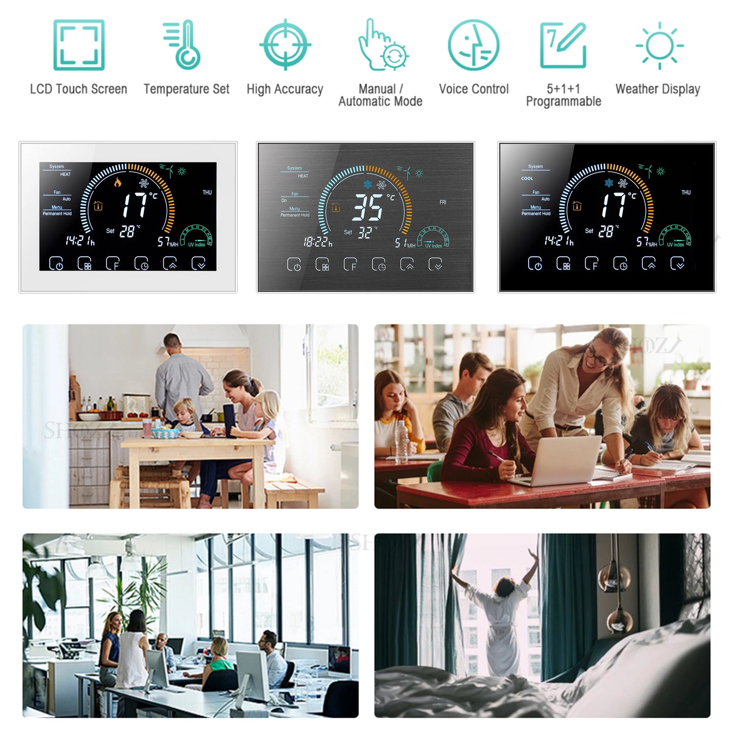 π  Termostato Smart Wi-Fi TUYA con Schermo a Colori β Controllo Intelligente per Clima Perfetto