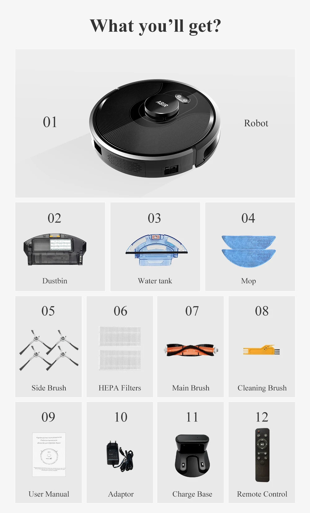 π€ ABIR X8 β Pulizia Intelligente, Personalizzata e Silenziosa