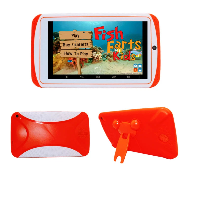 Tablet per Bambini Android 10.0 E98 7" - 1GB RAM 16GB ROM con Custodia Silicone e Doppia Fotocamera