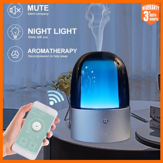 Diffusore Smart per Aromaterapia – Umidificatore Intelligente con Controllo da App, Luce LED e Timer Programmabile