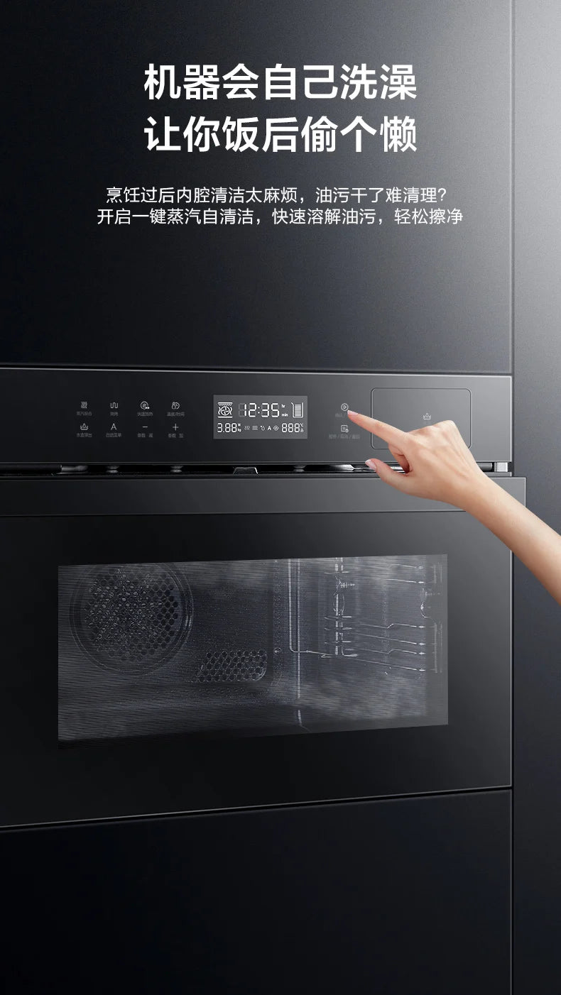 Forno da Incasso Midea Smart 2-in-1 – Vapore & Grill  55L Multifunzione con Pulizia Automatica