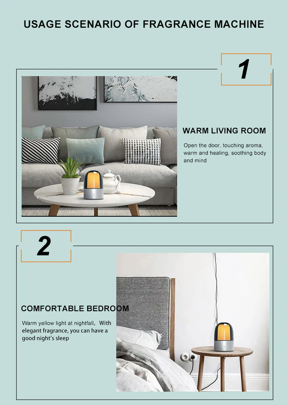 Diffusore Smart per Aromaterapia – Umidificatore Intelligente con Controllo da App, Luce LED e Timer Programmabile