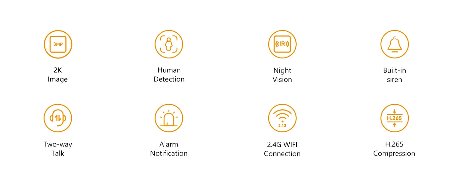 Set 4 Telecamere Wi-Fi IMOU 3MP – Sorveglianza Intelligente con Visione Notturna e Baby Monitor