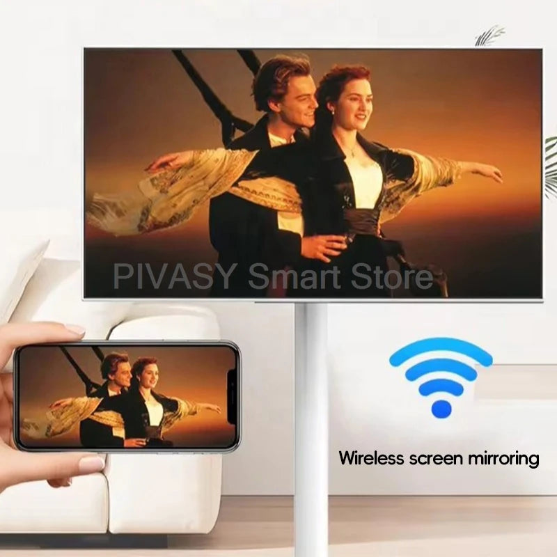 “Smart TV Touch 32” Rotabile – Perfetta per Studio, Gaming e Mobilità”