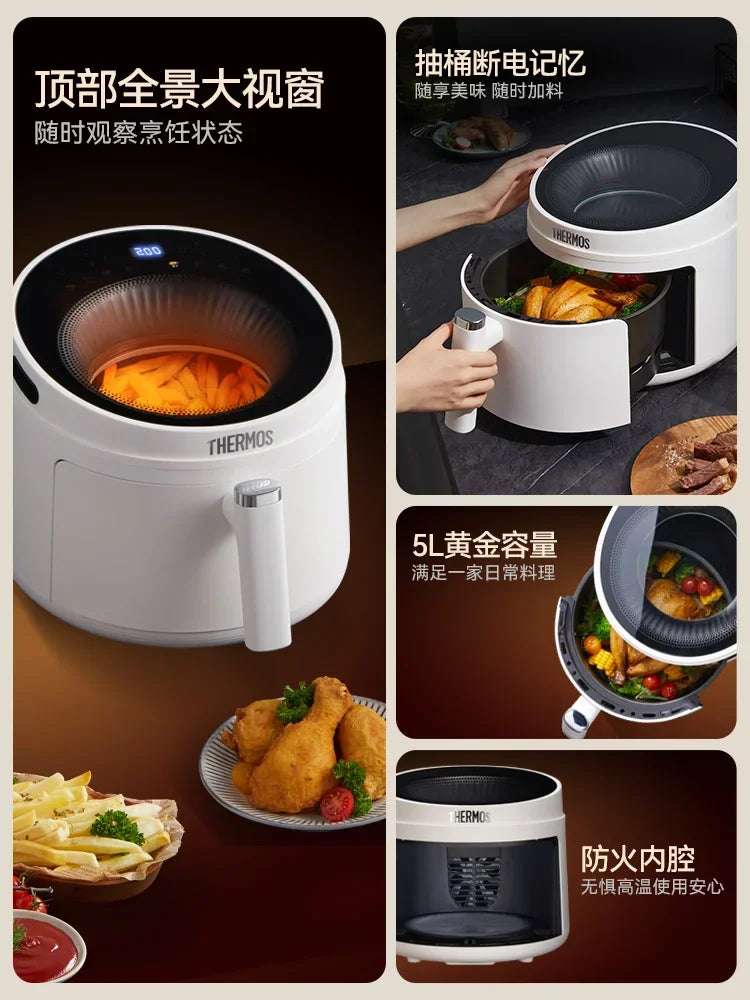 Air Fryer XXL 360° – Forno Multifunzione a Cottura Circolare  Antiaderente, Facile da Pulire, Nuovo Design 2025