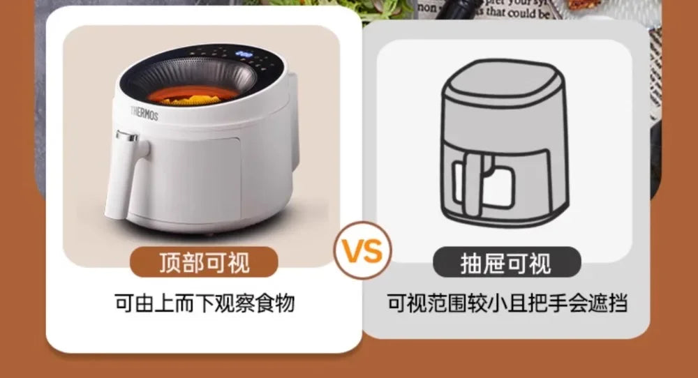 Air Fryer XXL 360° – Forno Multifunzione a Cottura Circolare  Antiaderente, Facile da Pulire, Nuovo Design 2025