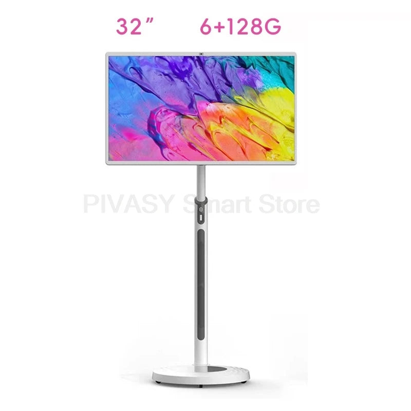 “Smart TV Touch 32” Rotabile – Perfetta per Studio, Gaming e Mobilità”