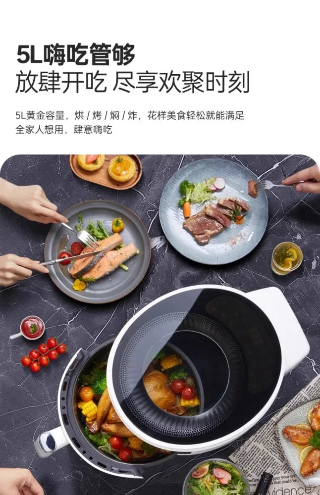 Air Fryer XXL 360° – Forno Multifunzione a Cottura Circolare  Antiaderente, Facile da Pulire, Nuovo Design 2025