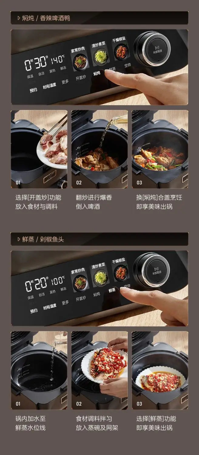 Air Fryer Smart KZC40C01XM – Doppia Fonte di Calore  Cottura Senza Ribaltamento, 4 Funzioni, Design Premium