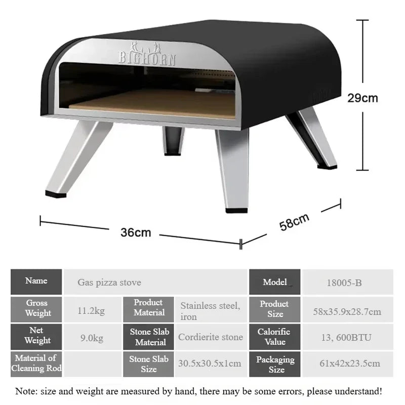 Forno Pizza a Gas Portatile da Esterno – Cottura Professionale Ovunque