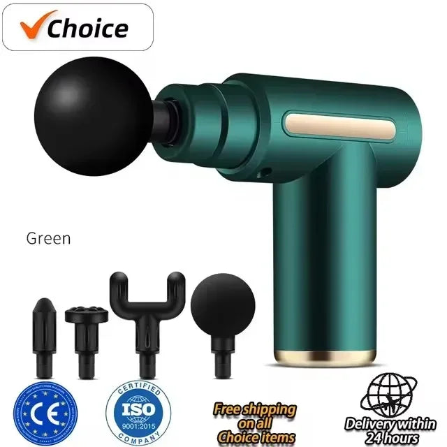 Mini Pistola Massaggiante USB - Massaggiatore Muscolare Portatile per Collo e Fascia