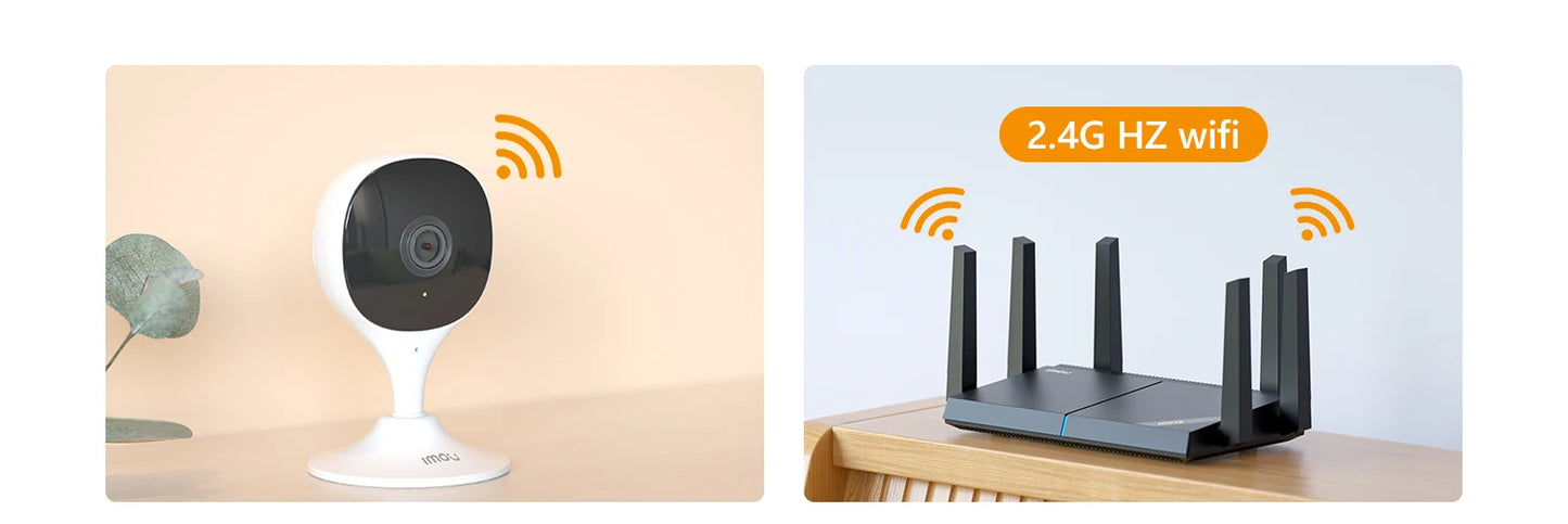 Set 4 Telecamere Wi-Fi IMOU 3MP – Sorveglianza Intelligente con Visione Notturna e Baby Monitor