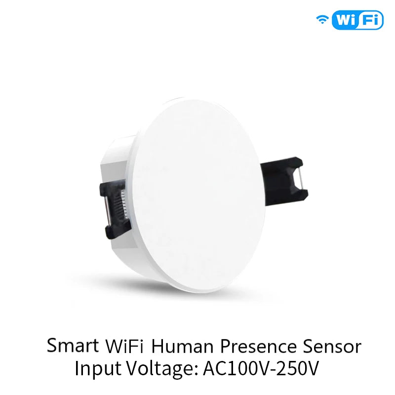 Sensore di Presenza Umana Smart Radar mmWave Zigbee/WiFi con Rilevamento Luminosità Tuya