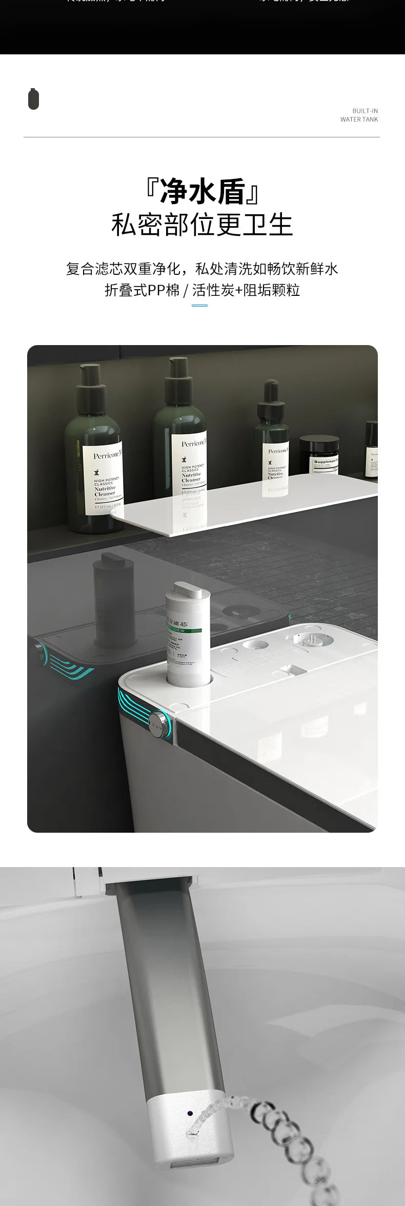 WC Intelligente GN123EE – Seduta Riscaldata, Comandi Vocali, Coperchio Automatico, Asciugatura e Schiuma Protettiva