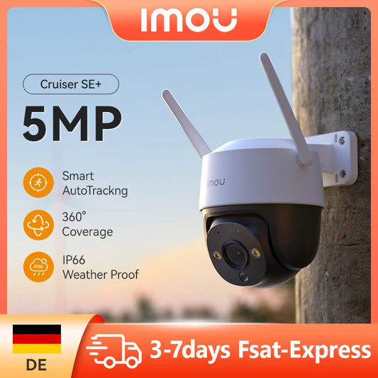 Telecamera Wi-Fi IMOU Cruiser SE+ 5MP – Sorveglianza Esterna Smart con Visione Notturna a Colori e Zoom 8x