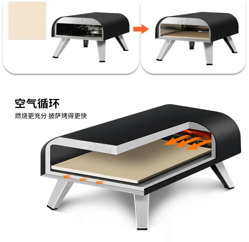 Forno Pizza a Gas Portatile da Esterno – Cottura Professionale Ovunque