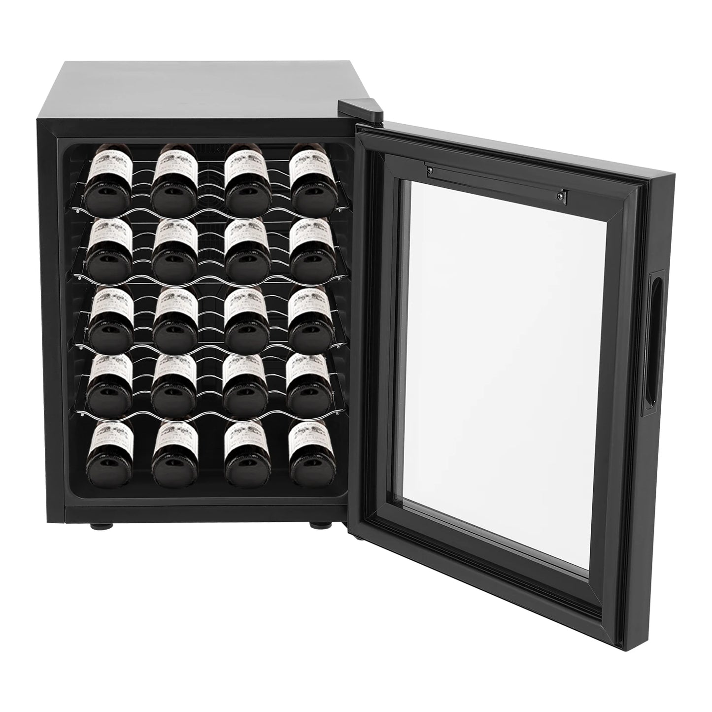 Cantinetta Vino 48L – 20 Bottiglie, Controllo Intelligente 12-18°C, Display LED, Frigorifero Freestanding per Bar Domestico