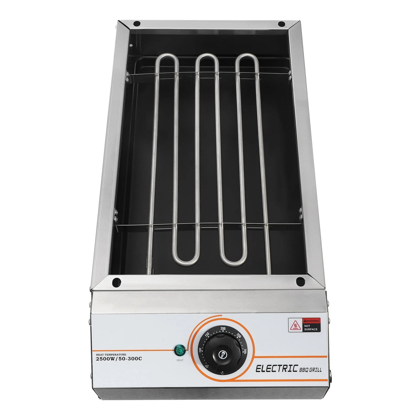 Grill Elettrico 2.5KW – Piastra BBQ ad Alte Prestazioni  Antiaderente, Versatile, Ideale per Grigliate in Famiglia