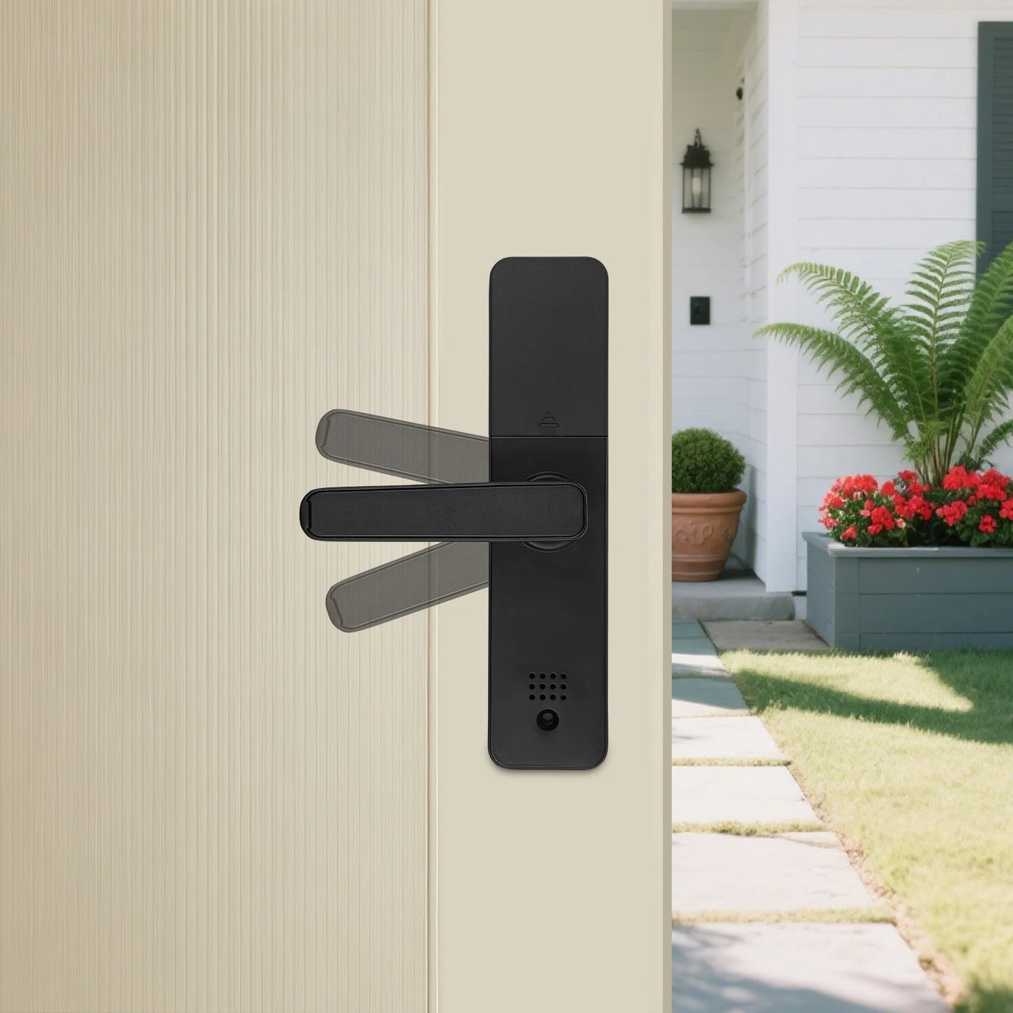 SmartAccess Pro™ – Serratura Intelligente con Maniglia, Impronta Digitale e Controllo WiFi Tuya