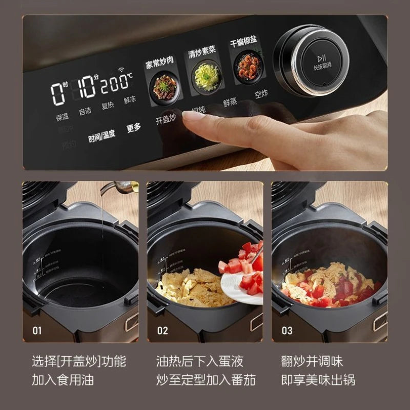 Air Fryer Smart KZC40C01XM – Doppia Fonte di Calore  Cottura Senza Ribaltamento, 4 Funzioni, Design Premium
