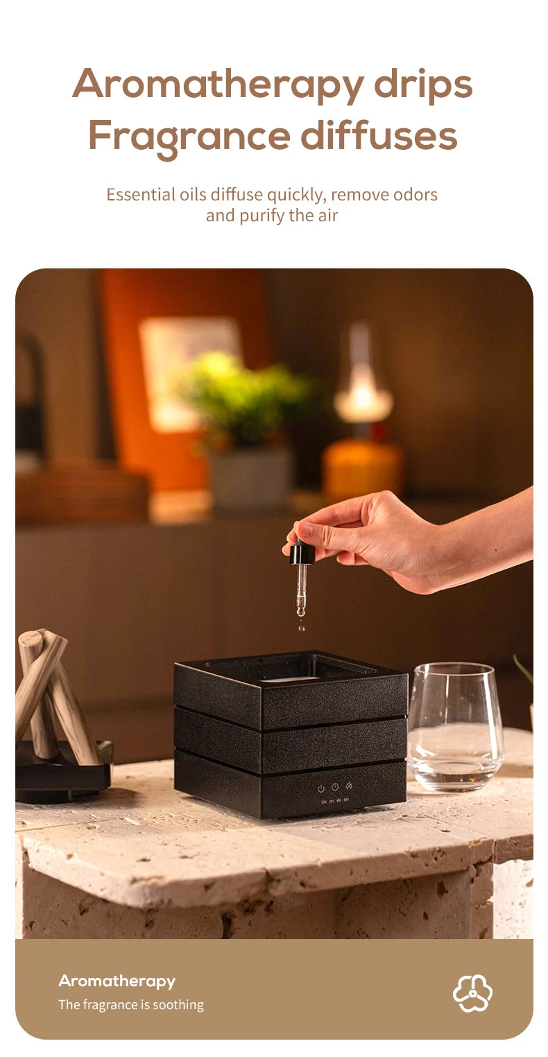 Diffusore di Aromi "Bonfire LED" – Umidificatore Ultrasuoni con Effetto Fiamma Simulata e Luce Atmosferica per Oli Essenziali