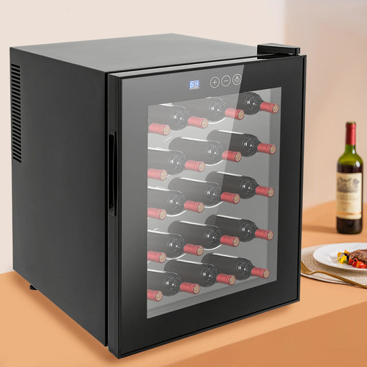 Cantinetta Vino 48L – 20 Bottiglie, Controllo Intelligente 12-18°C, Display LED, Frigorifero Freestanding per Bar Domestico