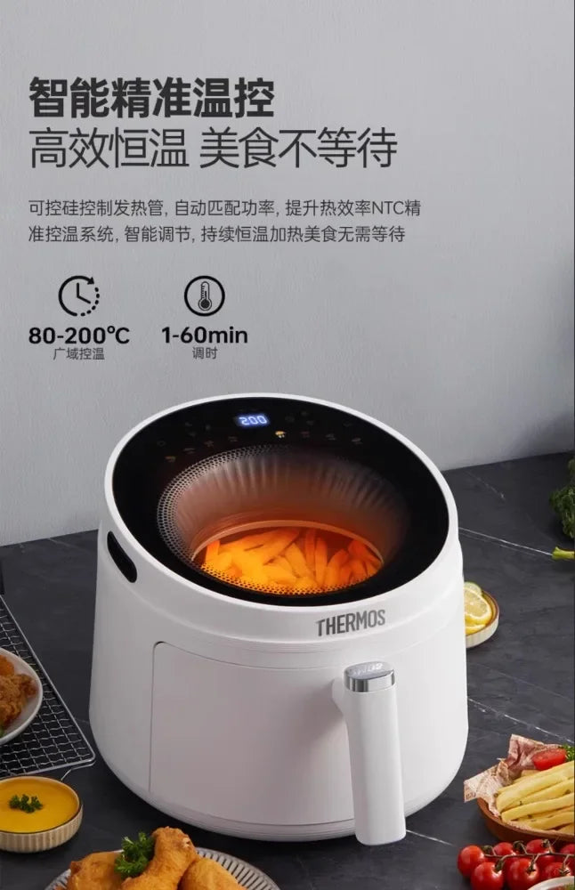 Air Fryer XXL 360° – Forno Multifunzione a Cottura Circolare  Antiaderente, Facile da Pulire, Nuovo Design 2025