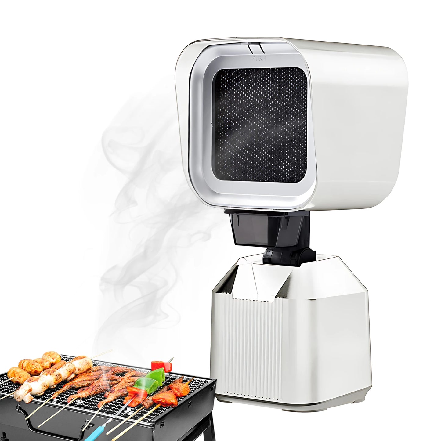 Cappa Aspirante da Tavolo Portatile - 2 Velocità 3600rpm, Altezza Regolabile, Doppio Filtro Lavabile