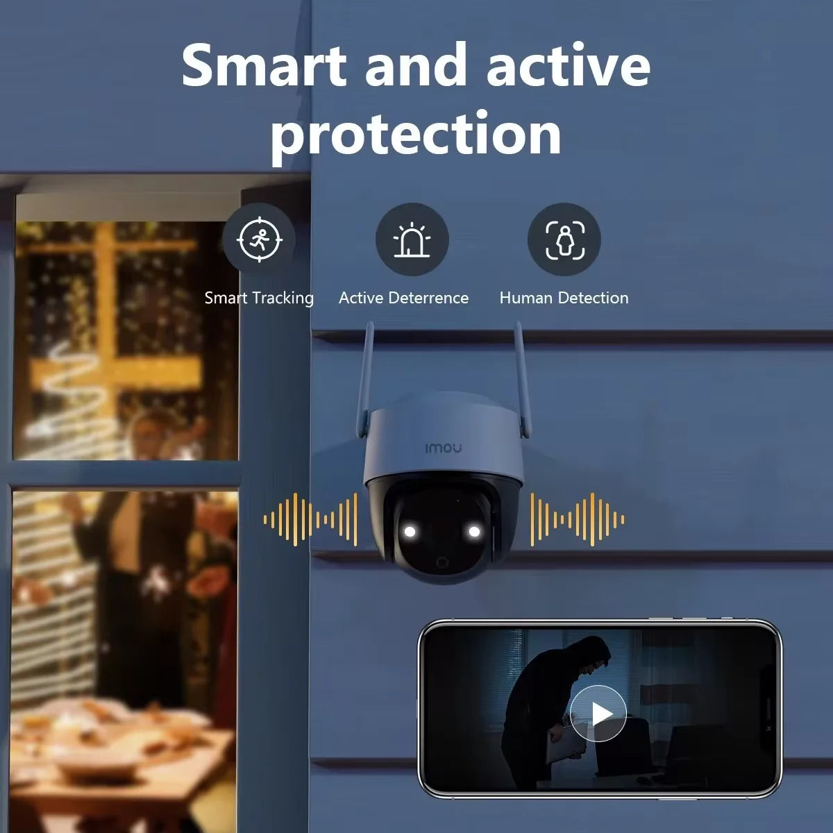 Telecamera Wi-Fi IMOU Cruiser SE+ 5MP – Sorveglianza Esterna Smart con Visione Notturna a Colori e Zoom 8x