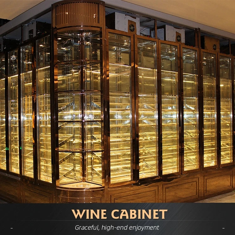 Cantinetta Vino Doppia Porta – Raffreddamento a Compressore, Controllo Smart Elettrico, Frigorifero Freestanding per Champagne, Vini Rossi e Bianchi