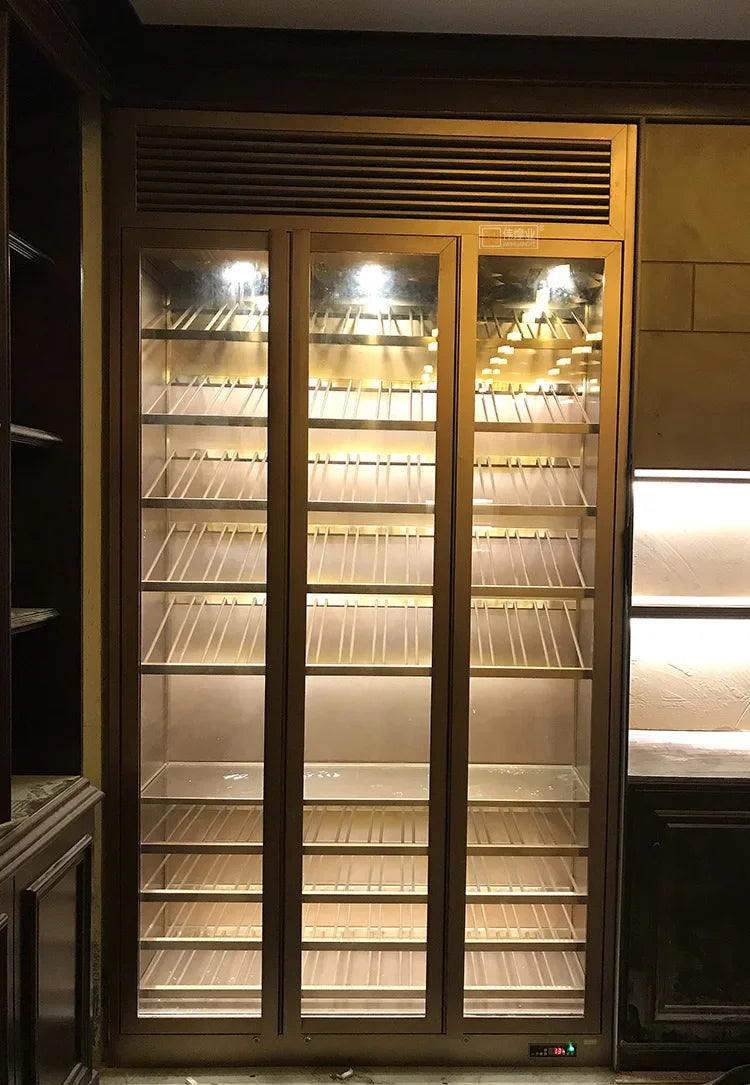 Cantinetta Vino Doppia Porta – Raffreddamento a Compressore, Controllo Smart Elettrico, Frigorifero Freestanding per Champagne, Vini Rossi e Bianchi