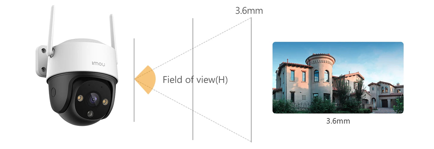 Telecamera Wi-Fi IMOU Cruiser SE+ 5MP – Sorveglianza Esterna Smart con Visione Notturna a Colori e Zoom 8x
