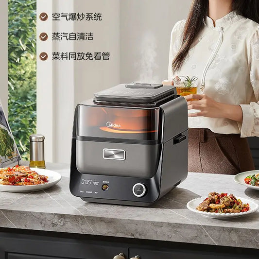 Air Fryer Smart KZC40C01XM – Doppia Fonte di Calore  Cottura Senza Ribaltamento, 4 Funzioni, Design Premium