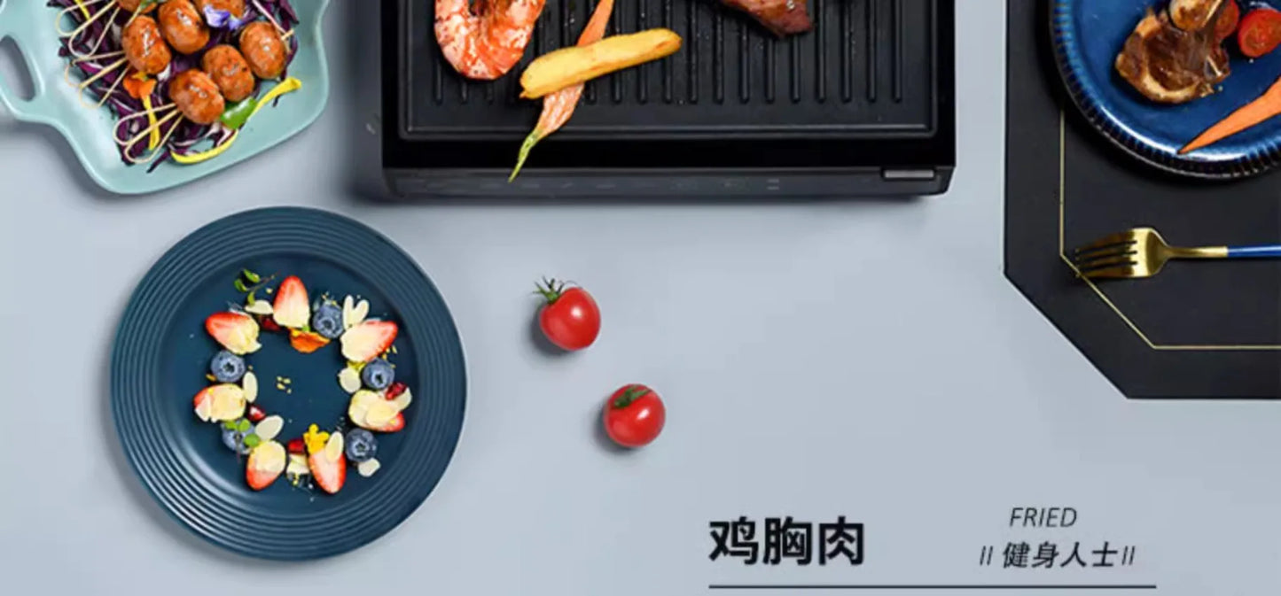 Grilled Steak Machine Intelligente – Barbecue Doppia Piastra  Cottura Automatica, Sandwich & Bistecche Perfette