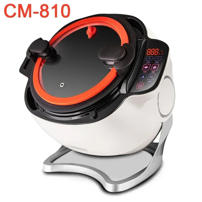Wok Elettrico Automatico 2000W con Mescolamento Intelligente - Antiaderente, Multifunzione 220V
