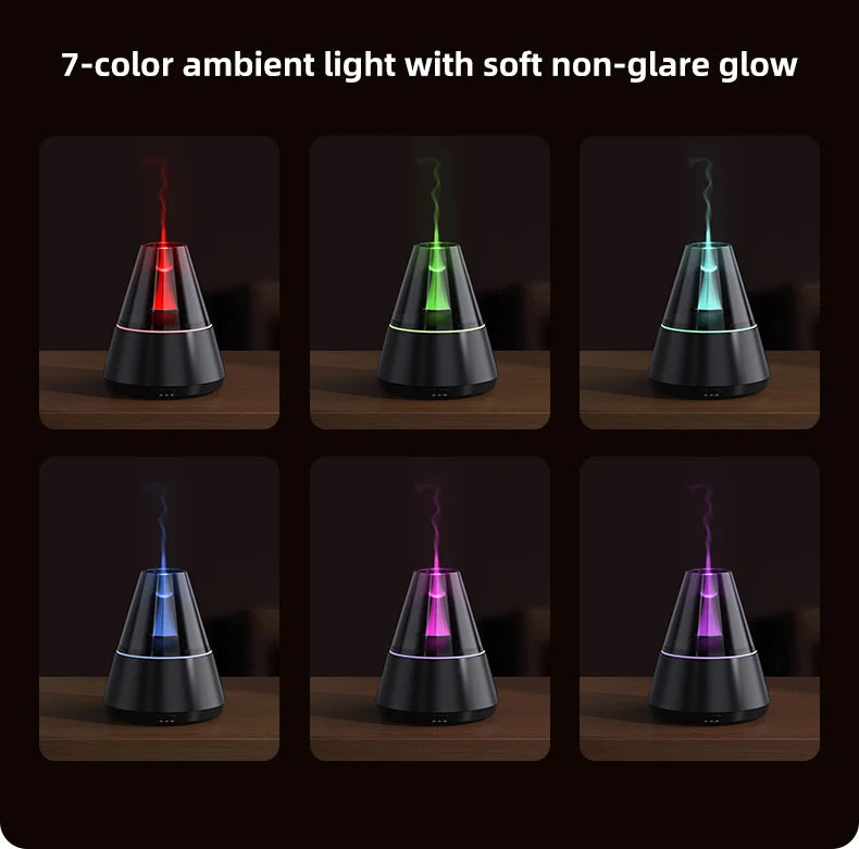 Diffusore di Aromi "Bonfire LED" – Umidificatore Ultrasuoni con Effetto Fiamma Simulata e Luce Atmosferica per Oli Essenziali