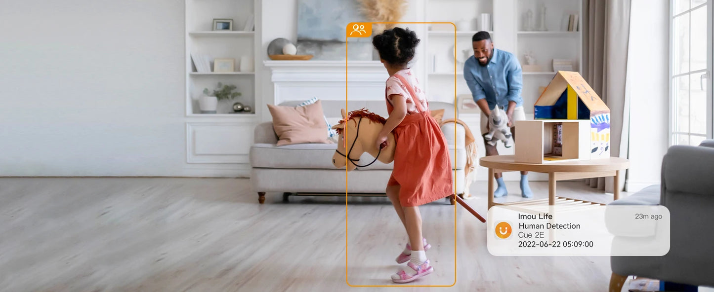 Set 4 Telecamere Wi-Fi IMOU 3MP – Sorveglianza Intelligente con Visione Notturna e Baby Monitor