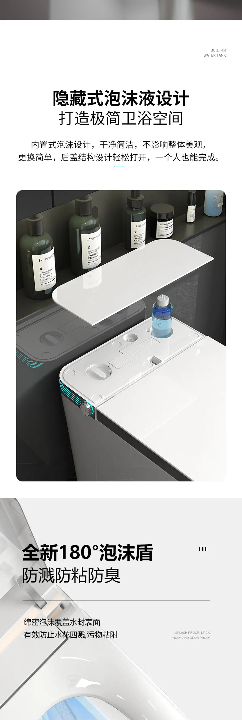 WC Intelligente GN123EE – Seduta Riscaldata, Comandi Vocali, Coperchio Automatico, Asciugatura e Schiuma Protettiva
