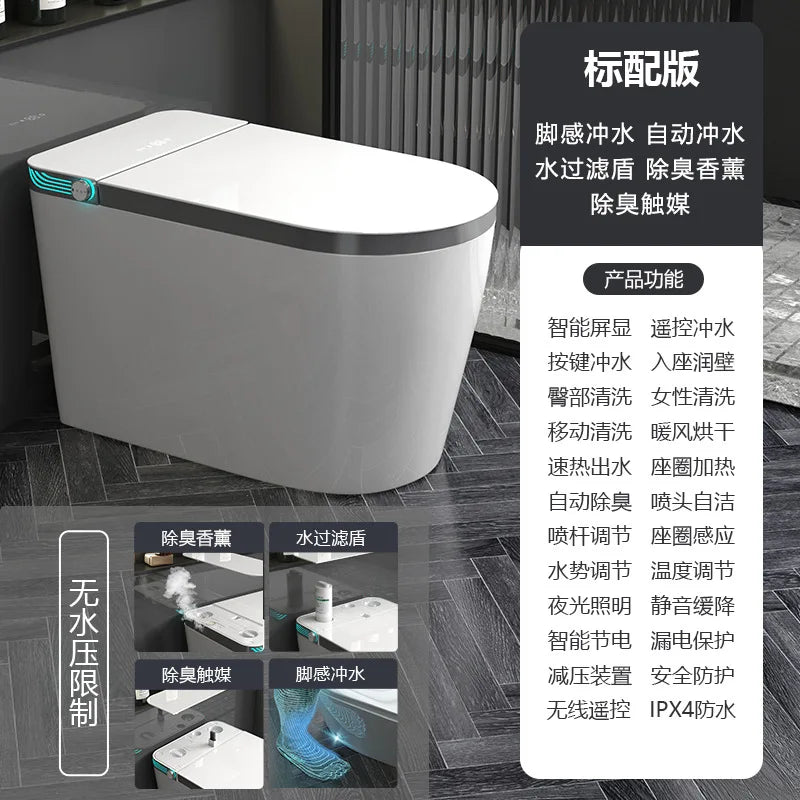 WC Intelligente GN123EE – Seduta Riscaldata, Comandi Vocali, Coperchio Automatico, Asciugatura e Schiuma Protettiva
