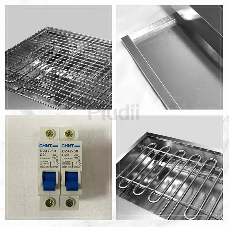 Barbecue Elettrico 8000W in Acciaio Inox – Forno Multifunzione Senza Fumo  Spiedini, Griglia, Pentola BBQ