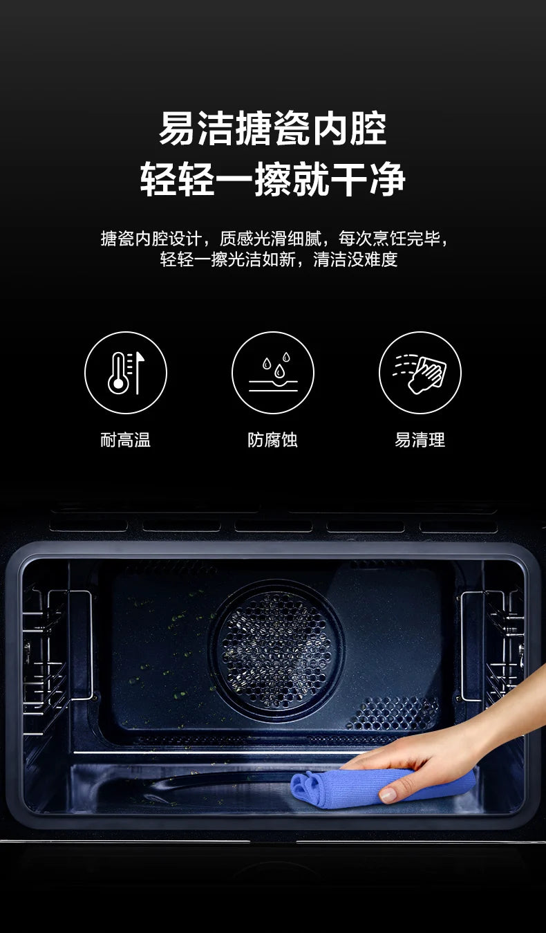 Forno da Incasso Midea Smart 2-in-1 – Vapore & Grill  55L Multifunzione con Pulizia Automatica