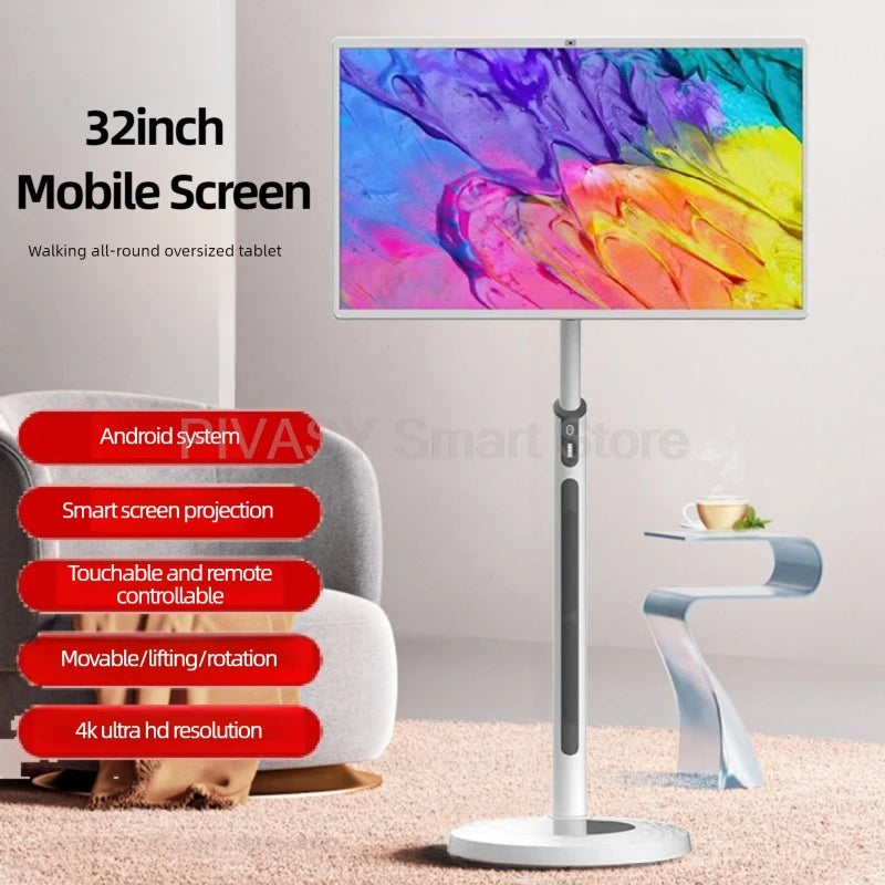 “Smart TV Touch 32” Rotabile – Perfetta per Studio, Gaming e Mobilità”