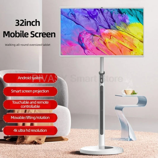 “Smart TV Touch 32” Rotabile – Perfetta per Studio, Gaming e Mobilità”