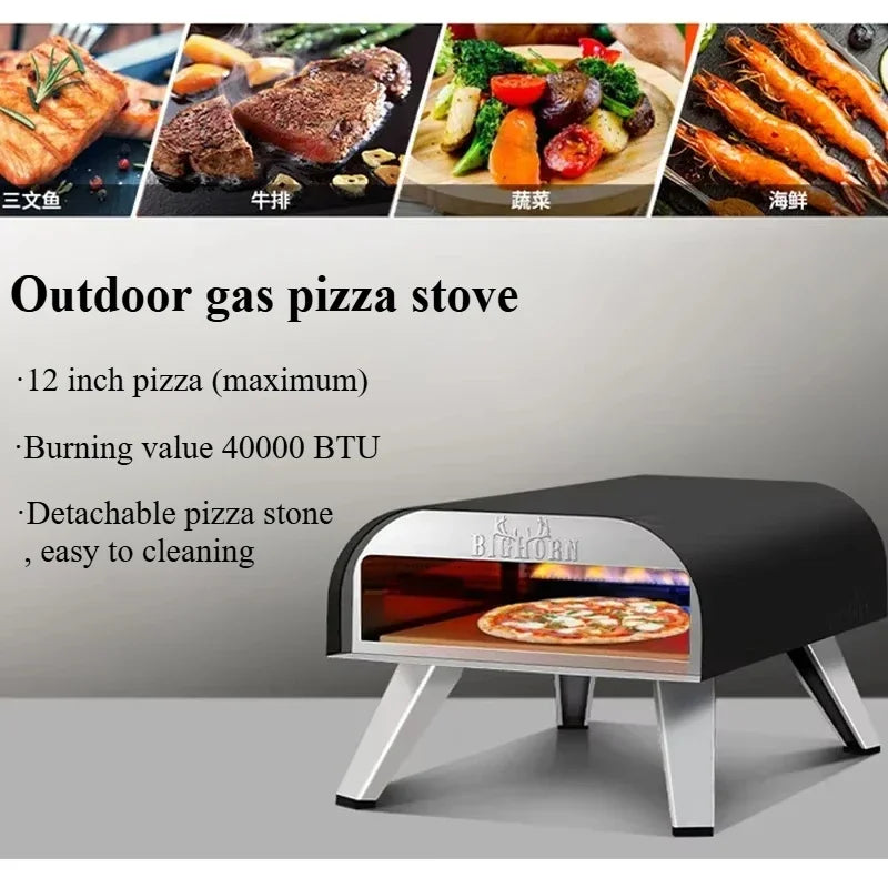 Forno Pizza a Gas Portatile da Esterno – Cottura Professionale Ovunque