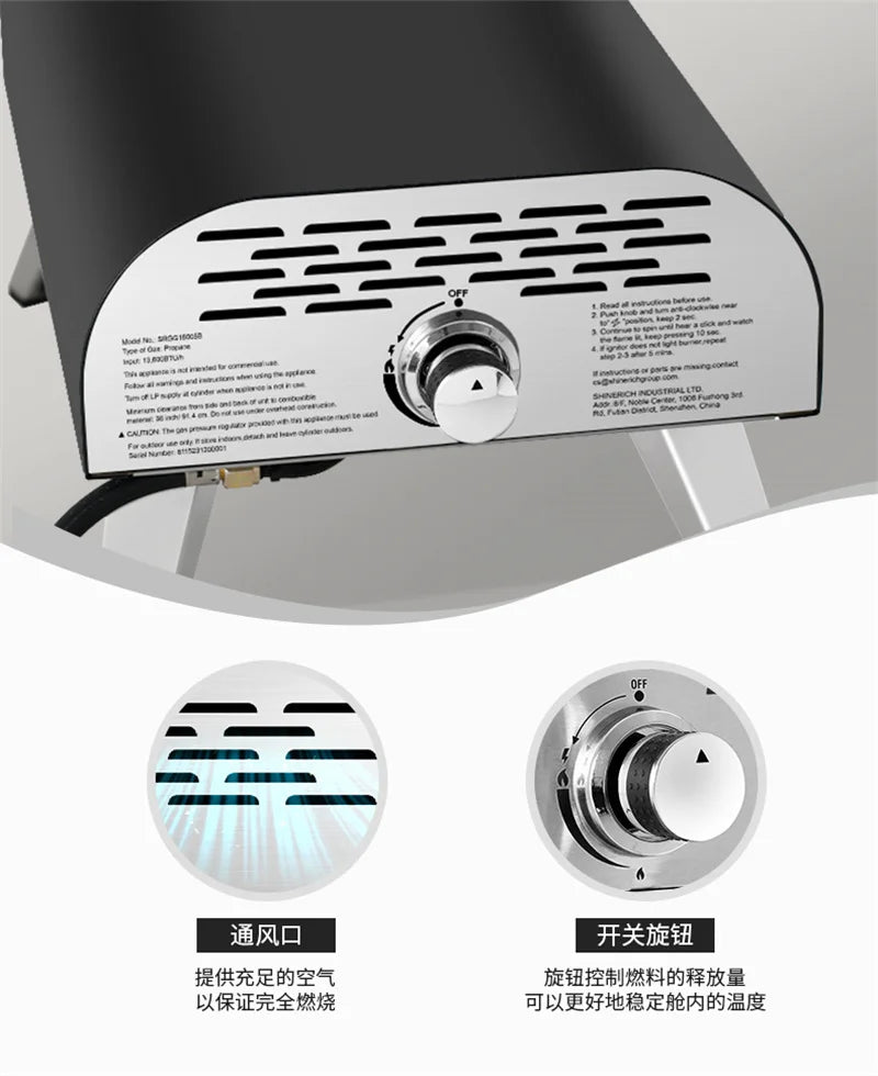 Forno Pizza a Gas Portatile da Esterno – Cottura Professionale Ovunque