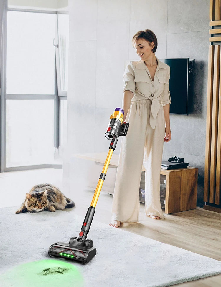 IDEACH FlexClean™ – Aspirapolvere Smart Senza Fili 550W con Display Touch, 50KPA, Asta Pieghevole e 3 Modalità