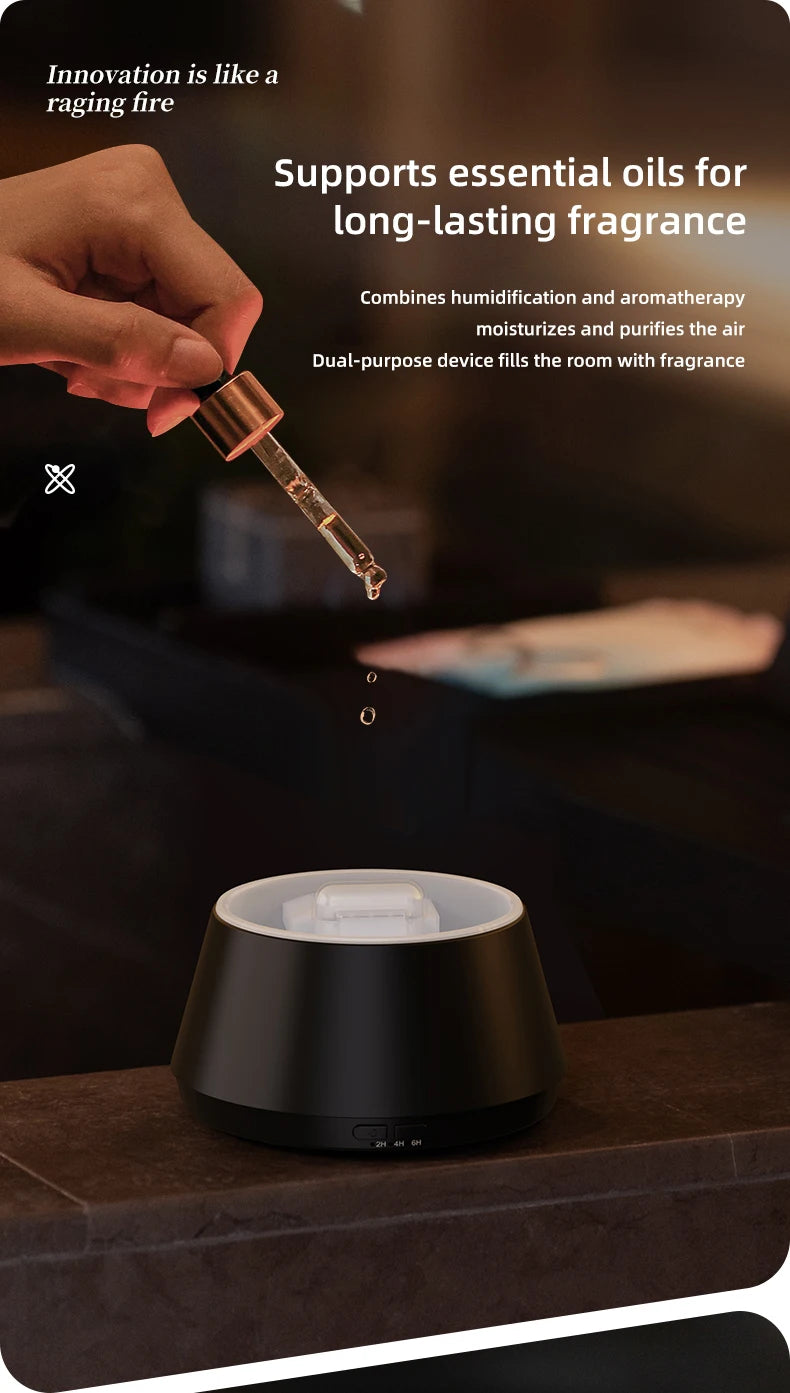 Diffusore di Aromi "Bonfire LED" – Umidificatore Ultrasuoni con Effetto Fiamma Simulata e Luce Atmosferica per Oli Essenziali