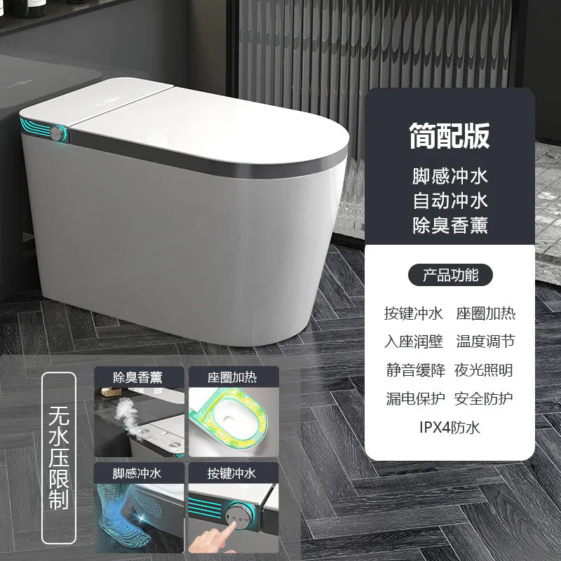 WC Intelligente GN123EE – Seduta Riscaldata, Comandi Vocali, Coperchio Automatico, Asciugatura e Schiuma Protettiva