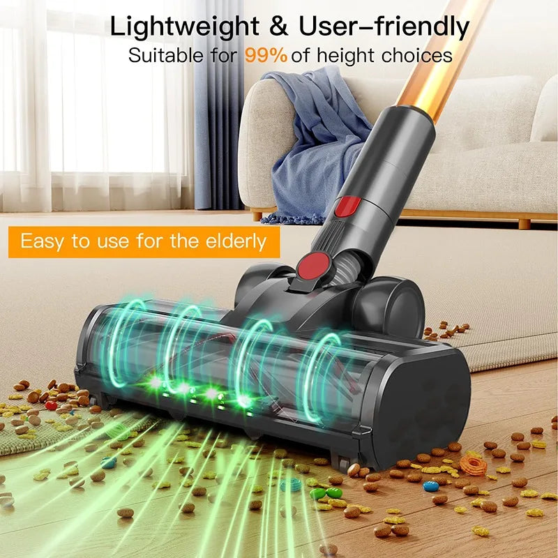 IDEACH FlexClean™ – Aspirapolvere Smart Senza Fili 550W con Display Touch, 50KPA, Asta Pieghevole e 3 Modalità