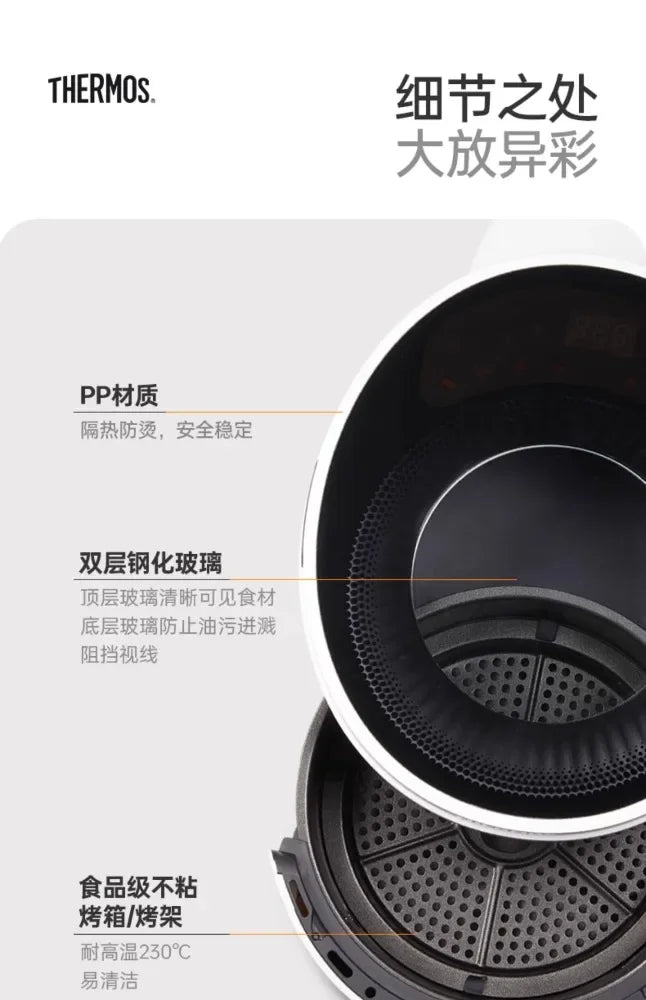 Air Fryer XXL 360° – Forno Multifunzione a Cottura Circolare  Antiaderente, Facile da Pulire, Nuovo Design 2025